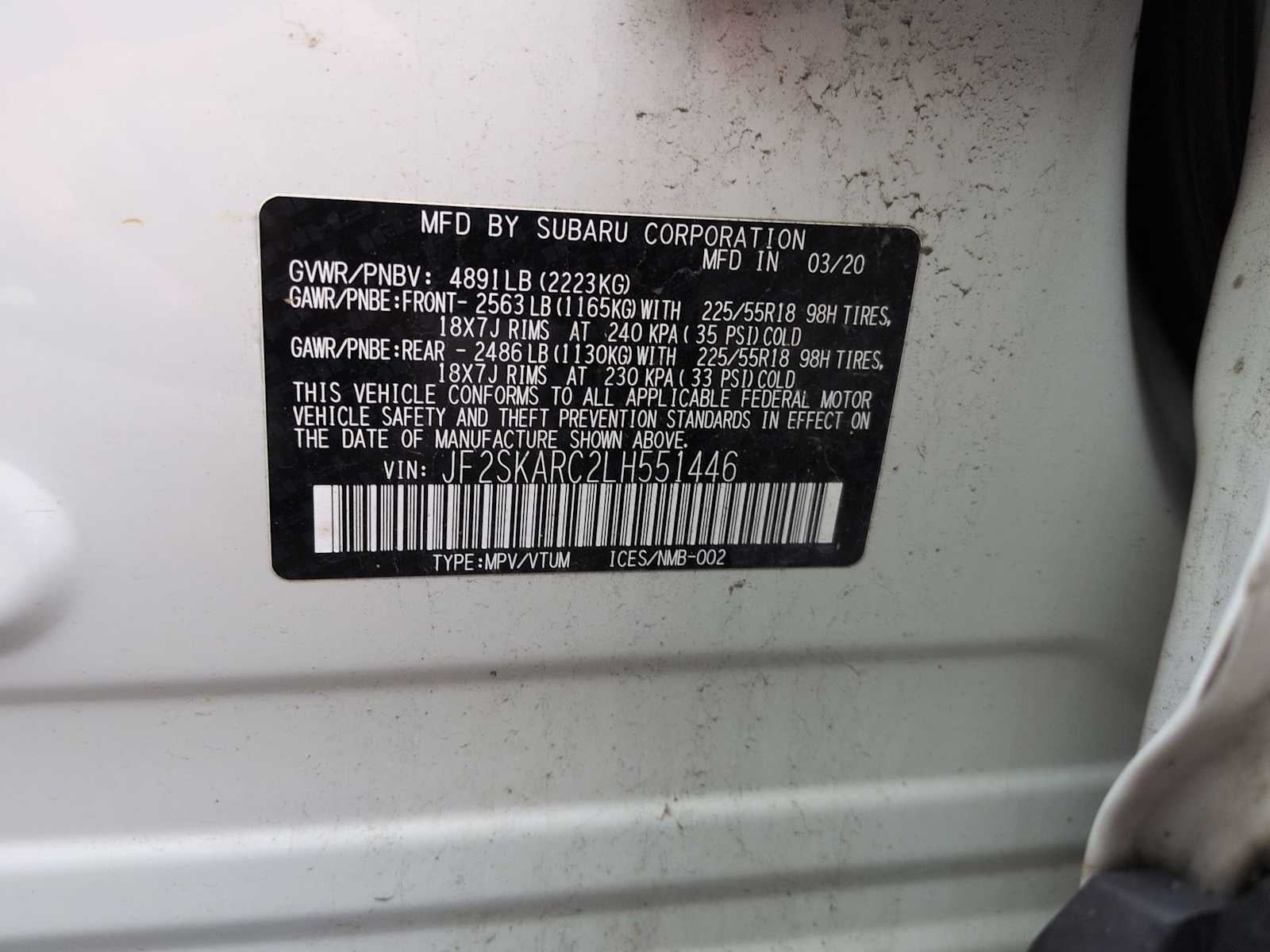 2020 Subaru Forester Sport