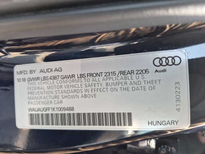 2019 Audi A3 Sedan Premium