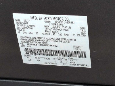 2017 Ford Explorer Platinum