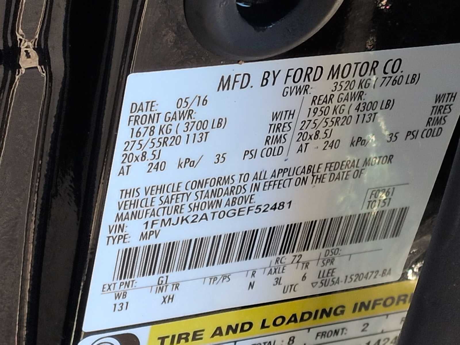 2016 Ford Expedition EL Limited