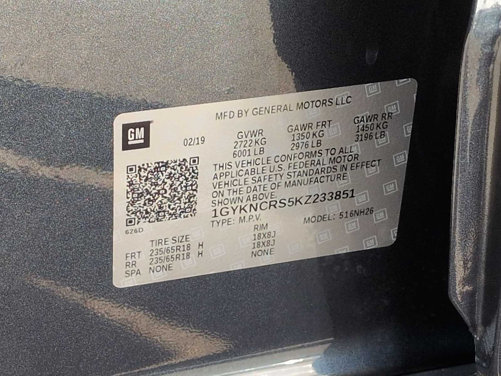 2019 Cadillac XT5 Luxury FWD