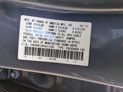 2015 Honda Accord Hybrid 4dr Sdn