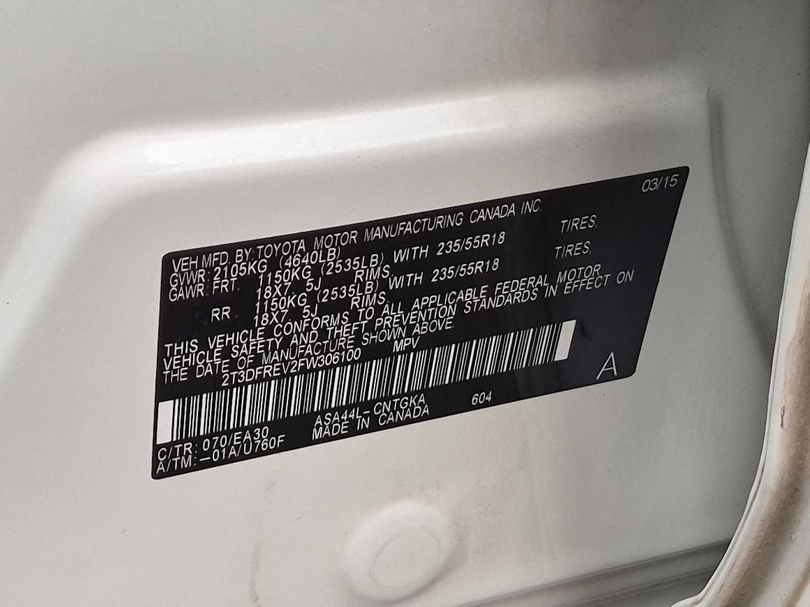 2015 Toyota RAV4 Limited