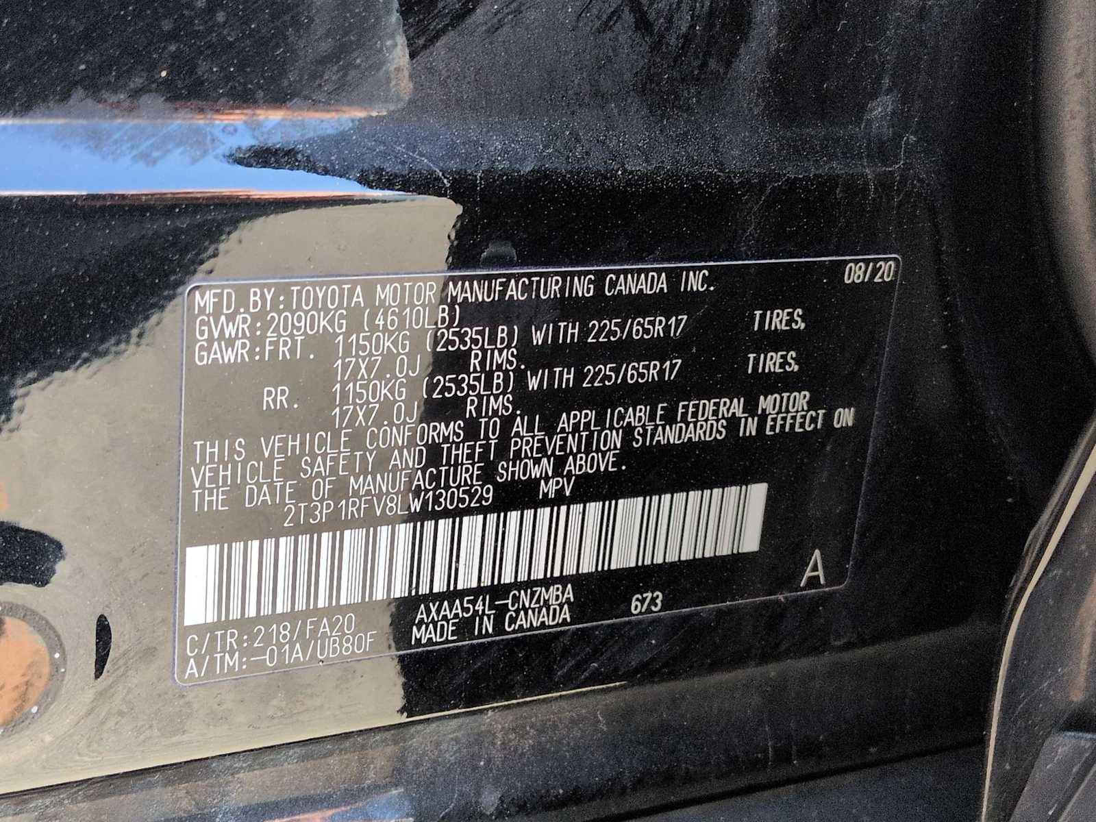 2020 Toyota RAV4 XLE