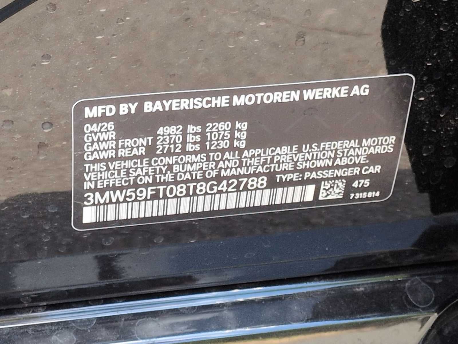 2026 BMW M340i NA M340i NA