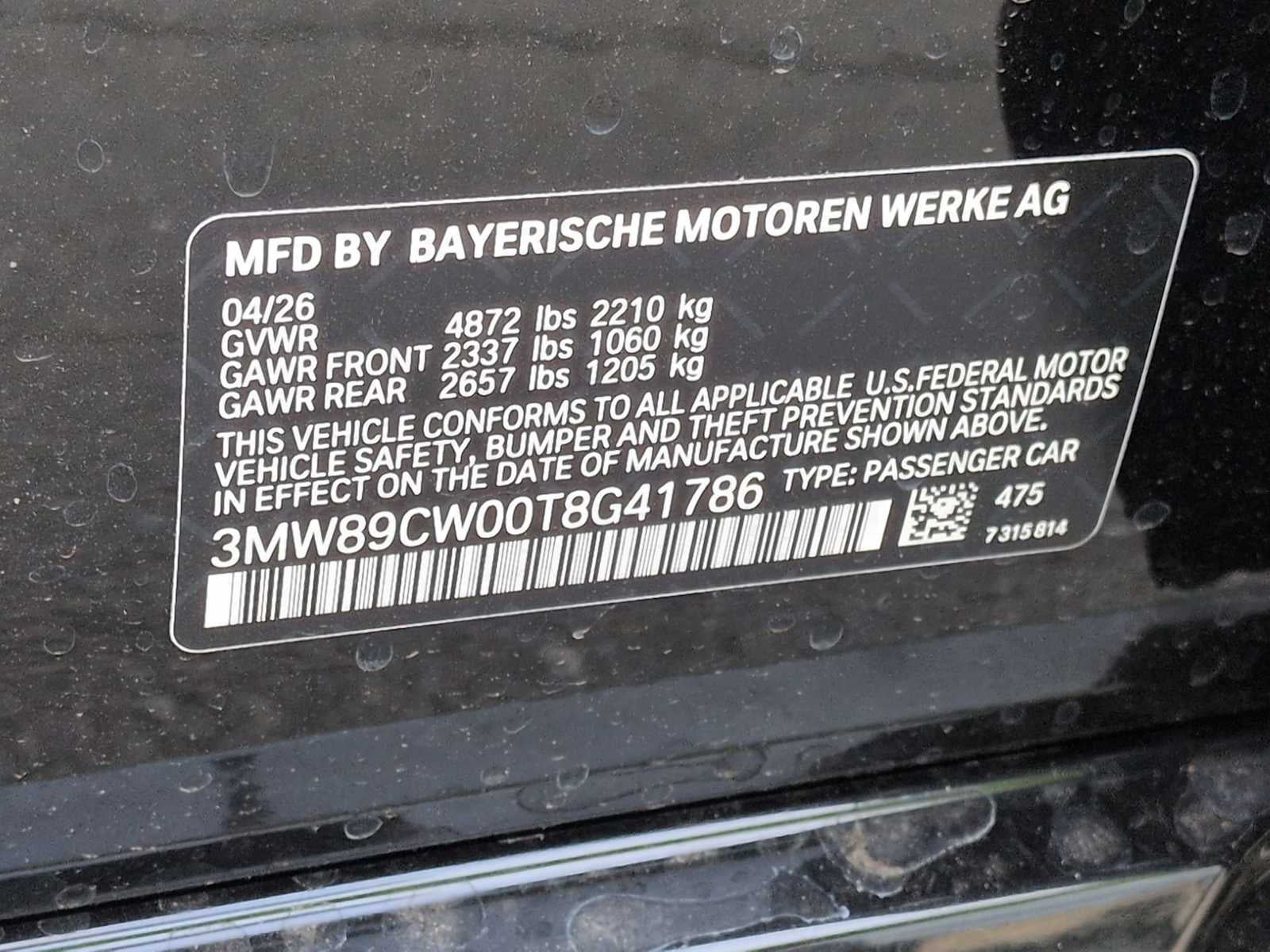 2026 BMW 3 Series 330i NA xDrive