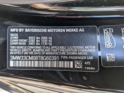 2026 BMW 3 Series 330i NA xDrive
