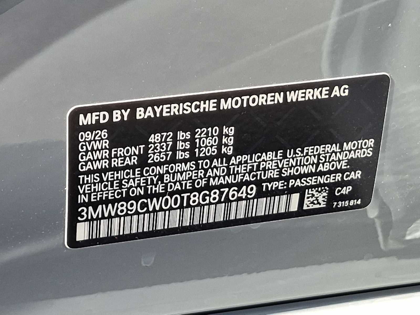 2026 BMW 3 Series 330i NA xDrive