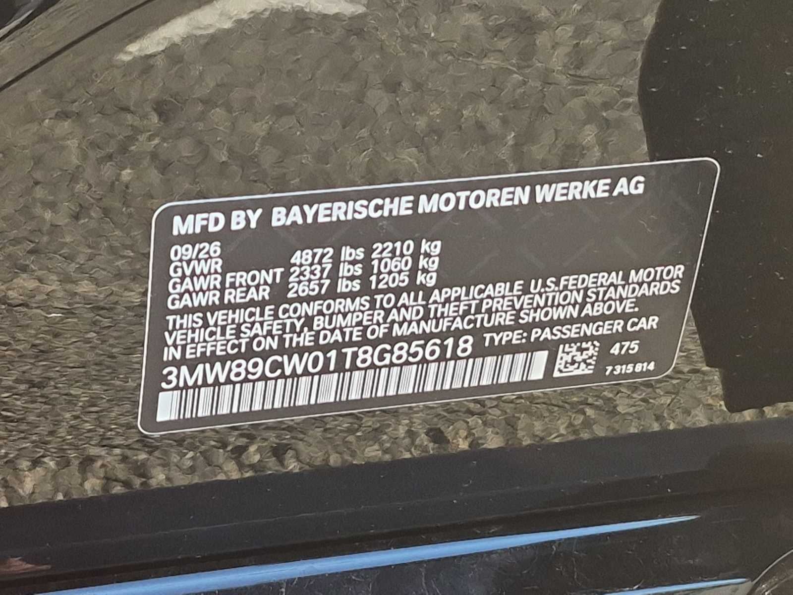 2026 BMW 3 Series 330i NA xDrive
