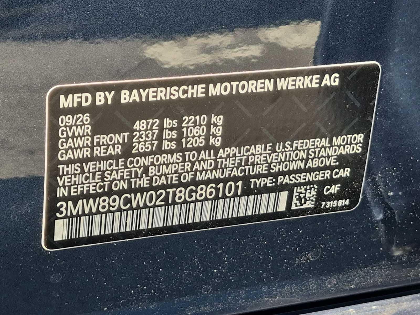 2026 BMW 3 Series 330i NA xDrive