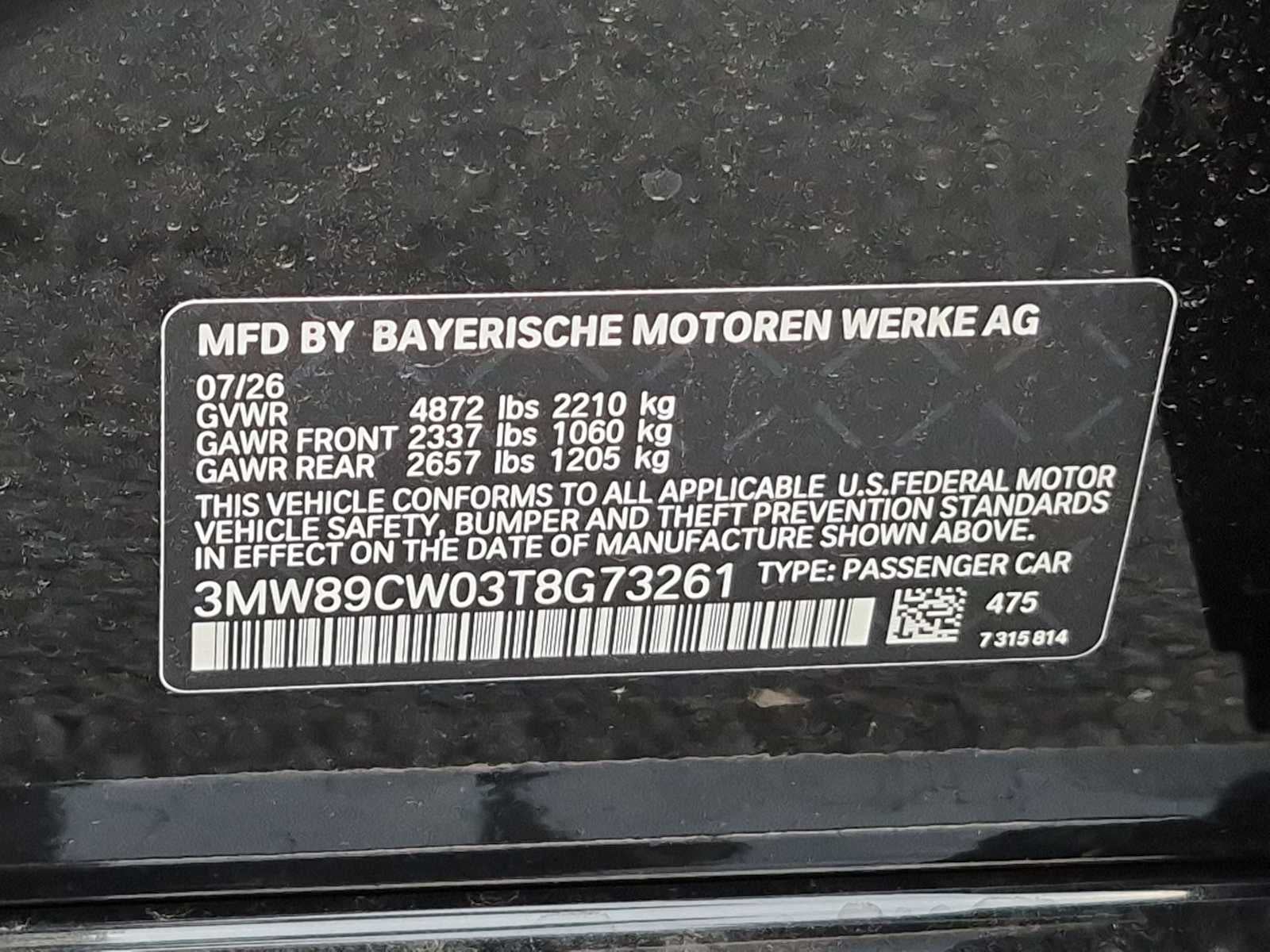 2026 BMW 3 Series 330i NA xDrive