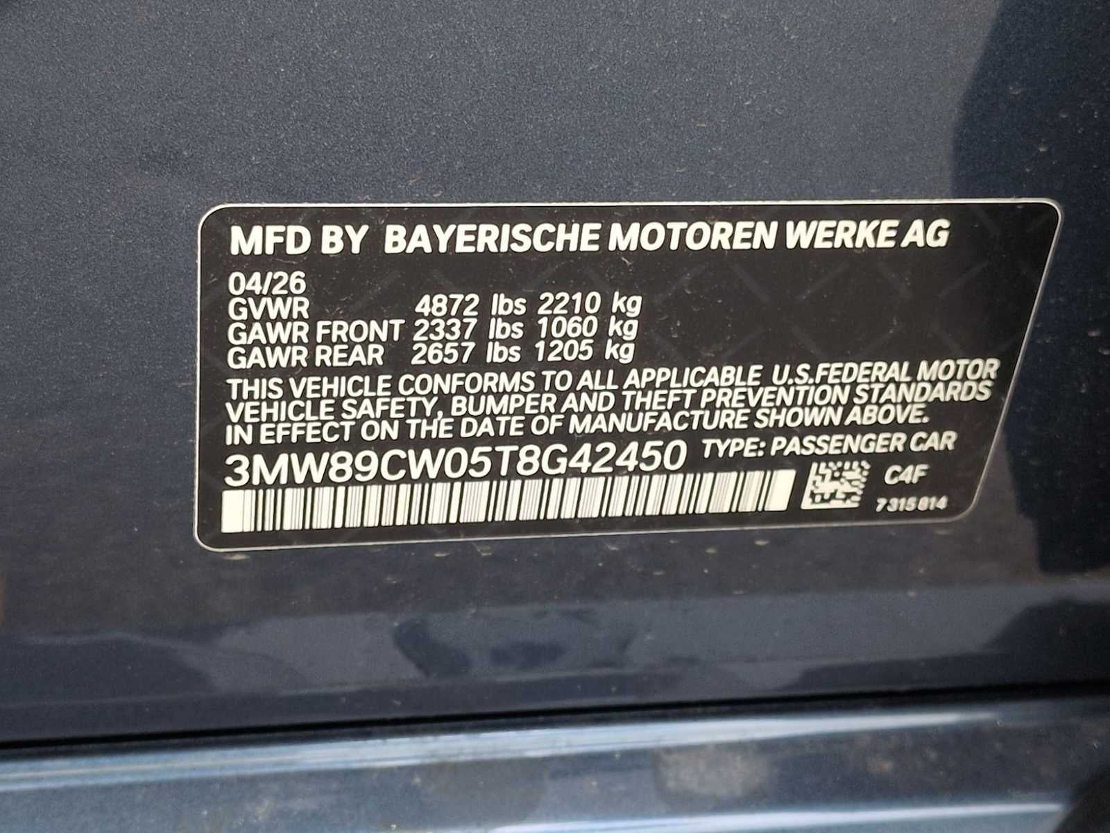 2026 BMW 3 Series 330i NA xDrive