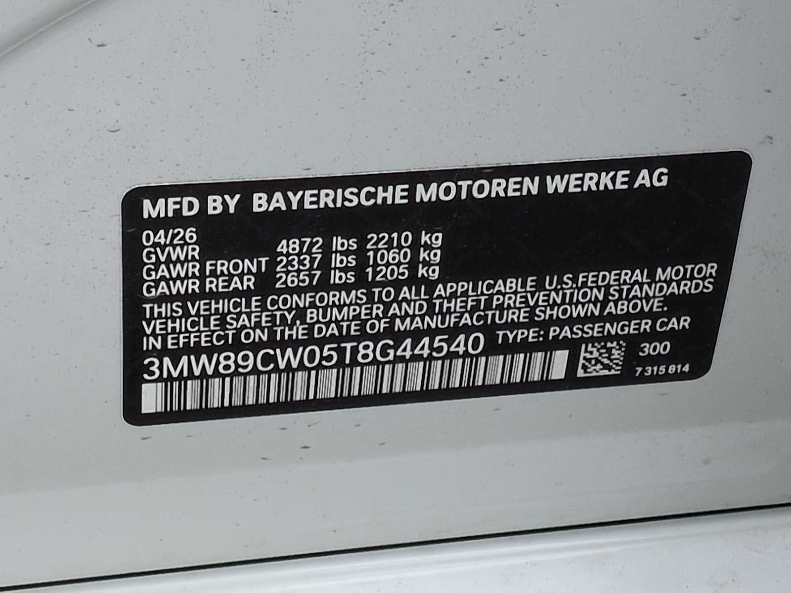 2026 BMW 3 Series 330i NA xDrive