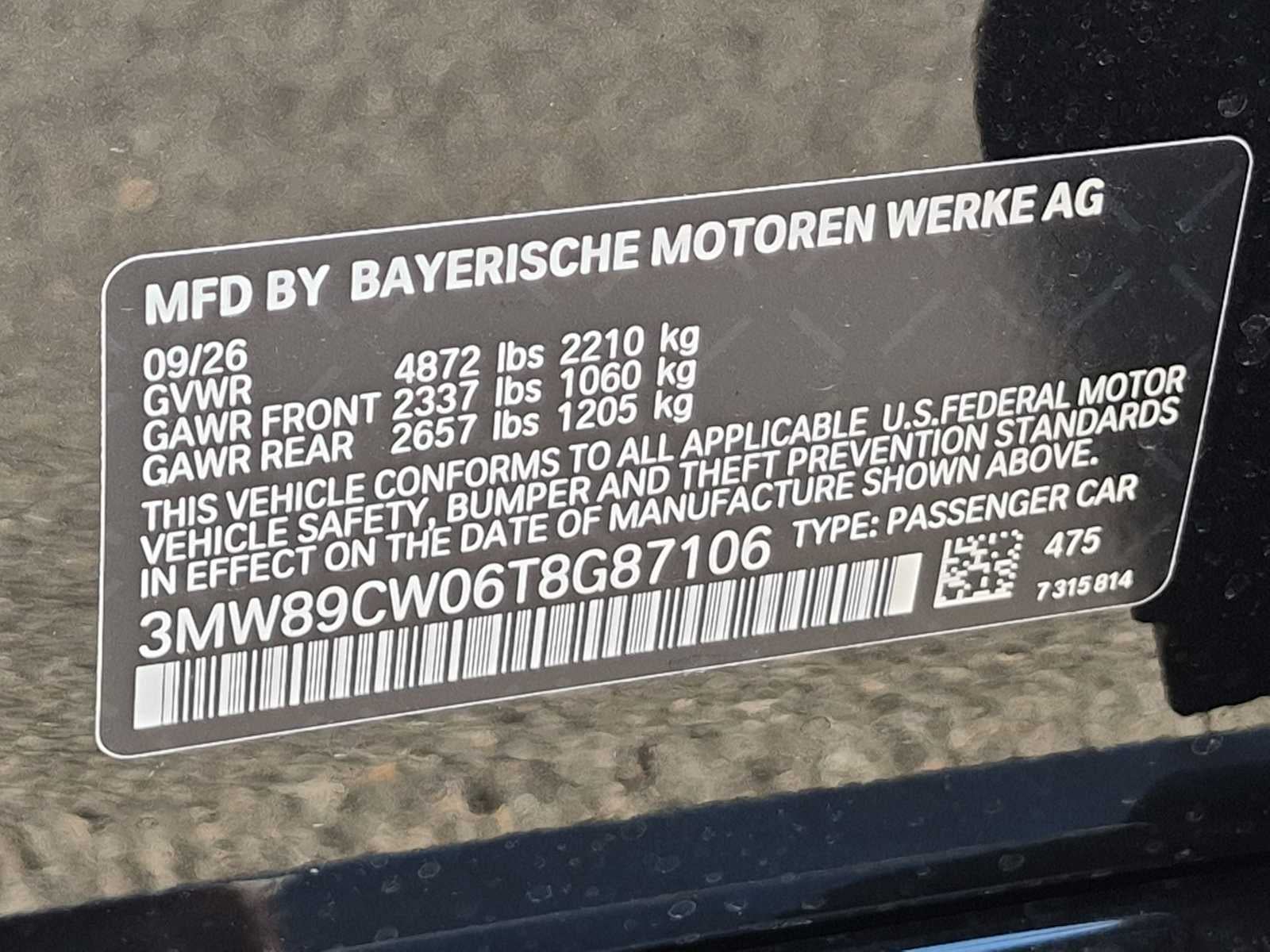 2026 BMW 3 Series 330i NA xDrive