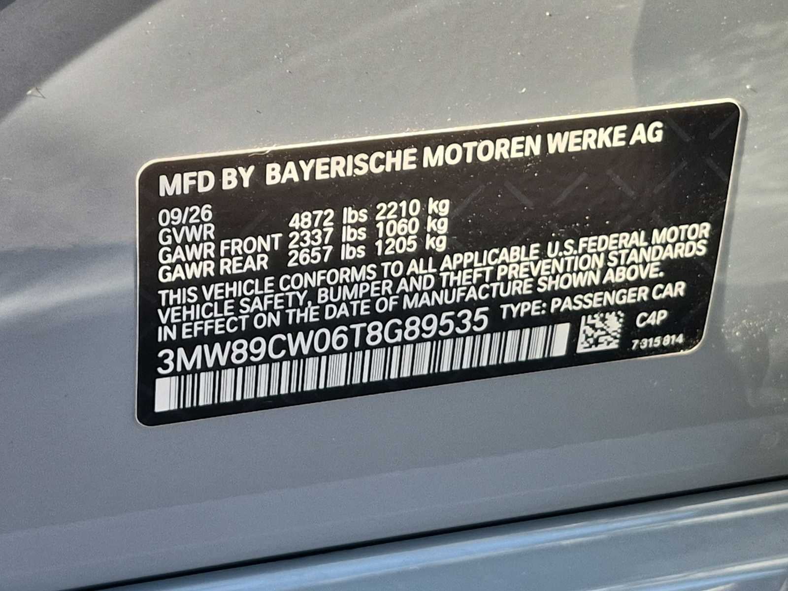2026 BMW 3 Series 330i NA xDrive