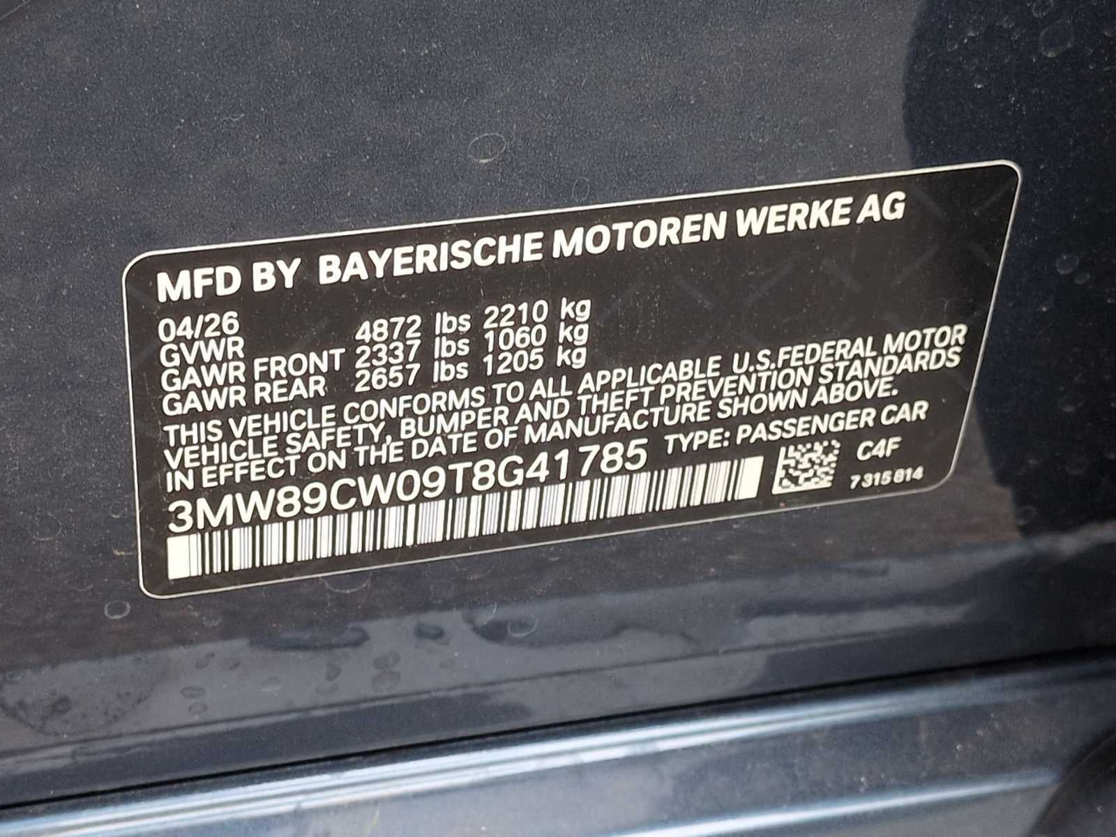 2026 BMW 3 Series 330i NA xDrive
