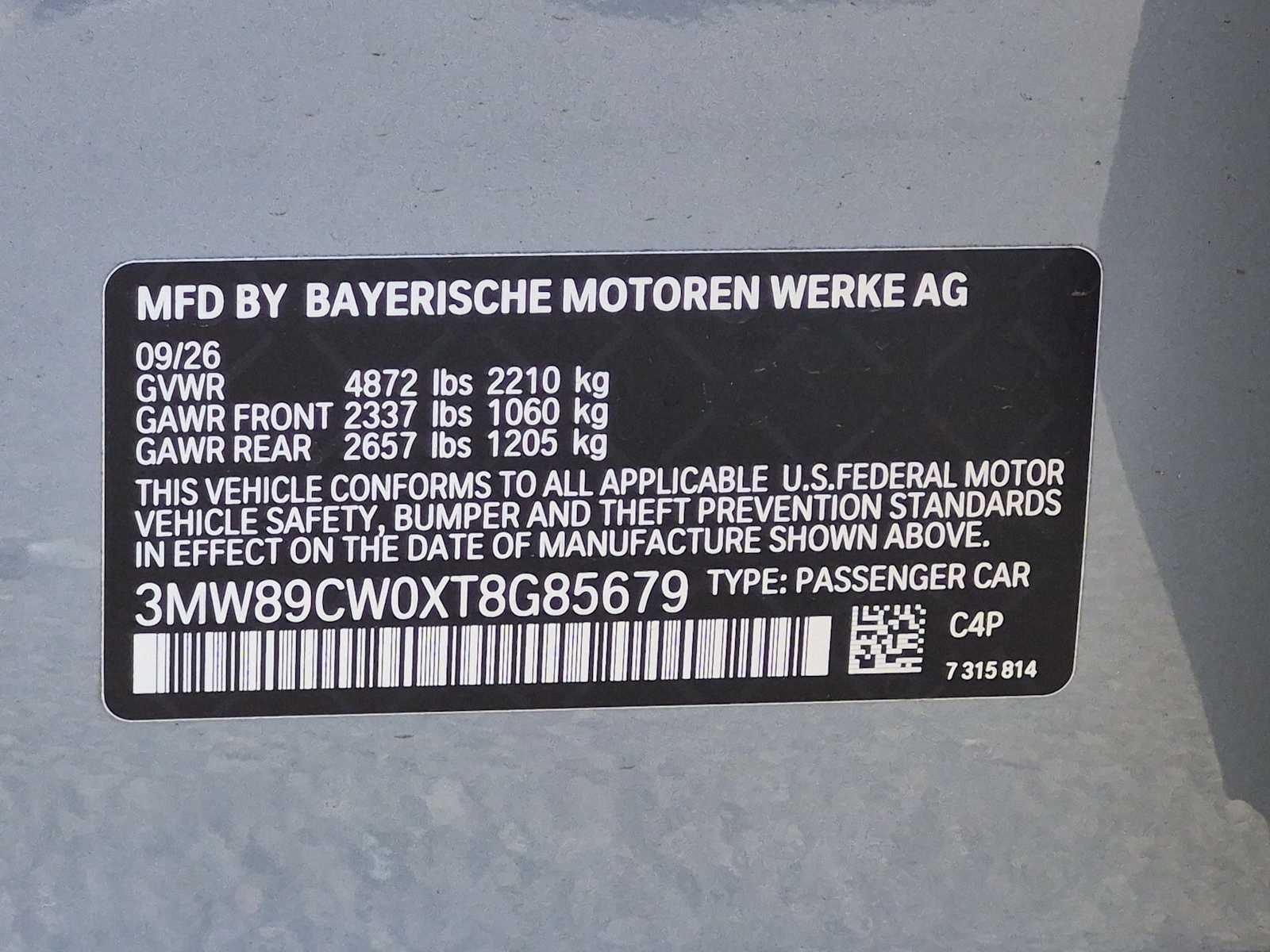 2026 BMW 3 Series 330i NA xDrive