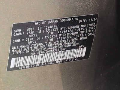 2024 Subaru Outback Limited XT