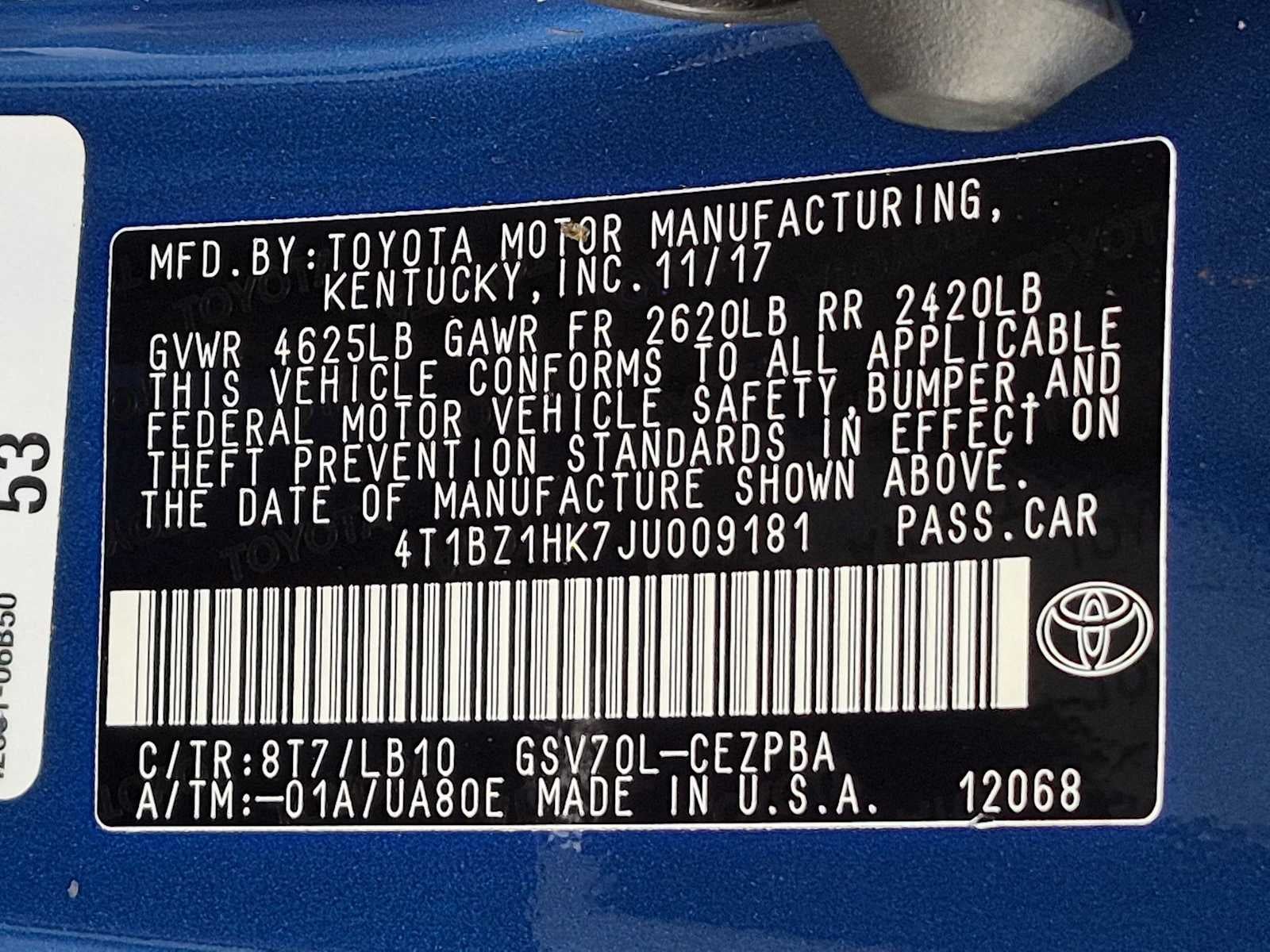 2018 Toyota Camry XSE V6