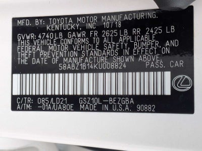 2019 Lexus ES ES 350