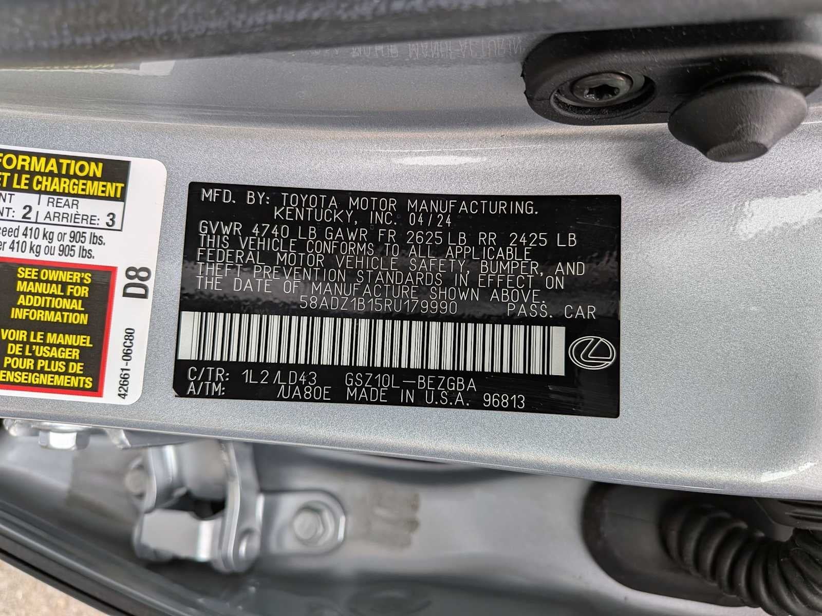 2024 Lexus ES 350 ES 350