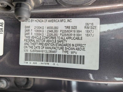 2016 Honda CR-V Touring
