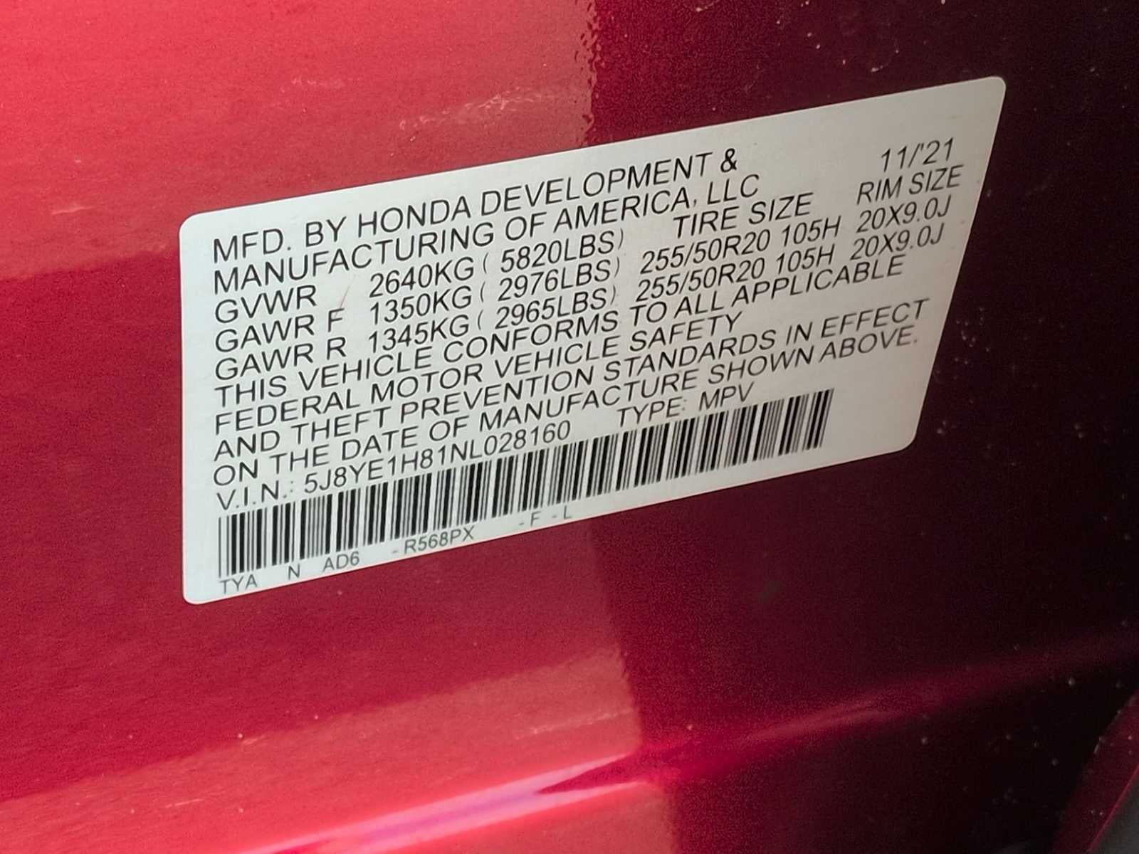 2022 Acura MDX w/Advance Package