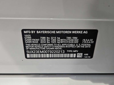 2026 BMW X7 xDrive40i