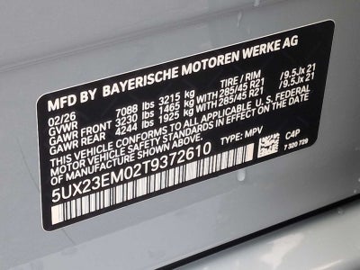 2026 BMW X7 xDrive40i