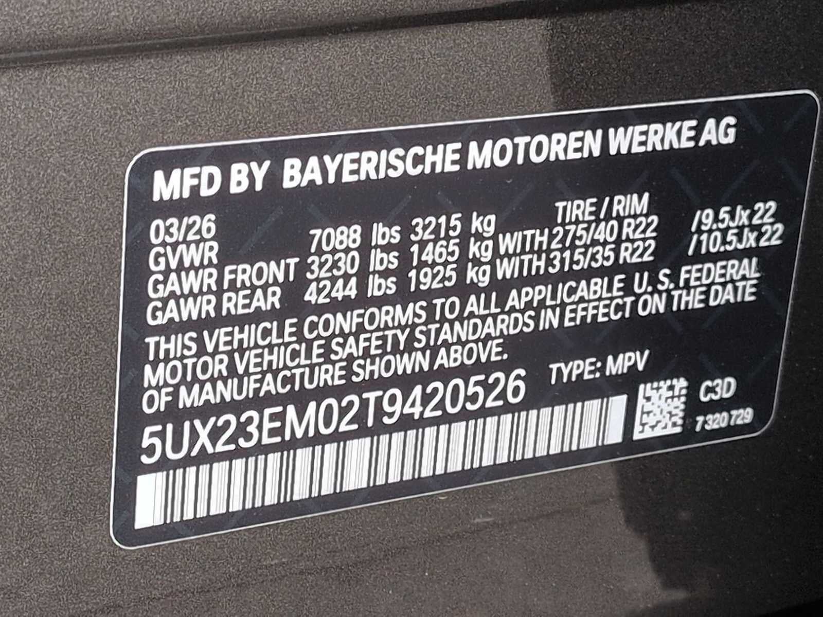 2026 BMW X7 xDrive40i