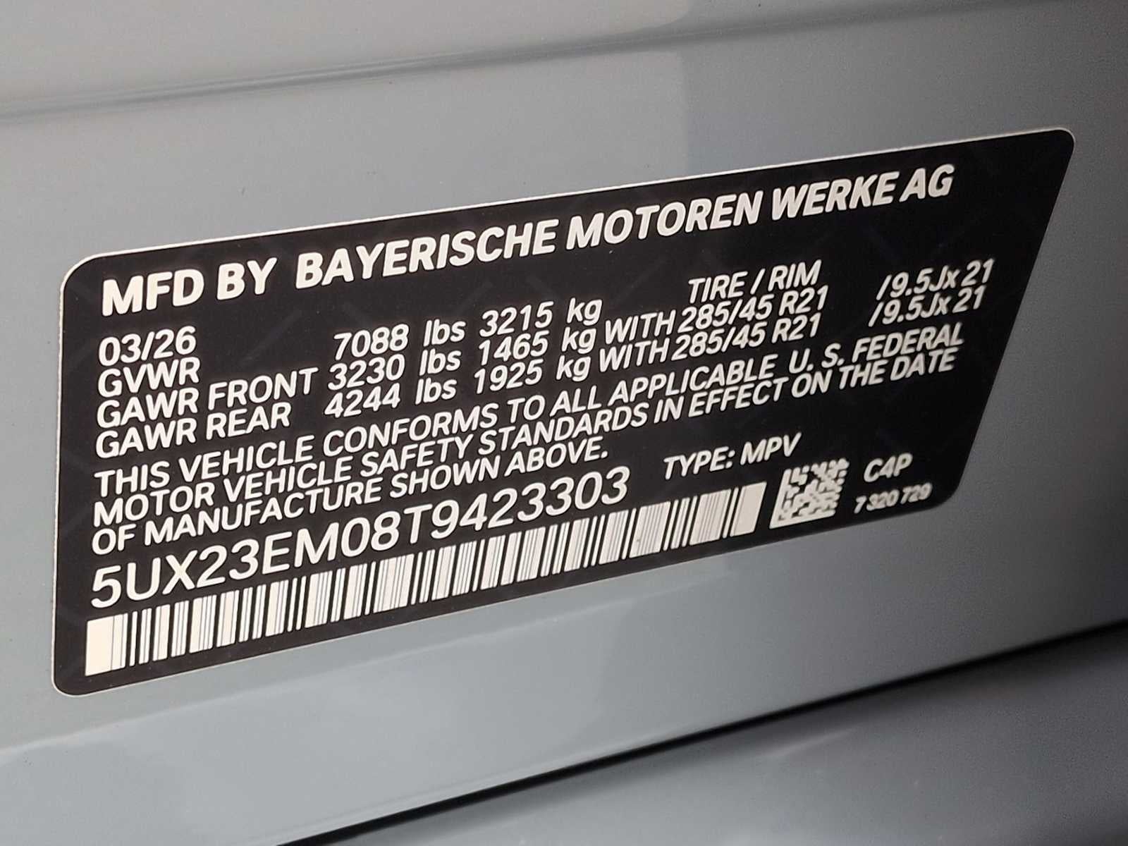 2026 BMW X7 xDrive40i xDrive40i