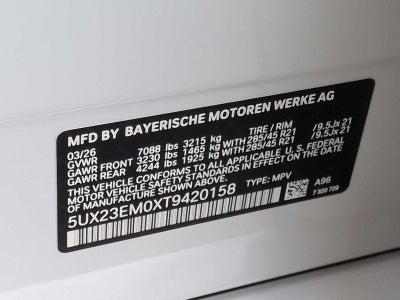 2026 BMW X7 xDrive40i