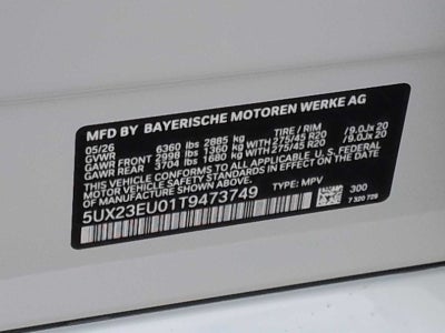 2026 BMW X5 xDrive40i