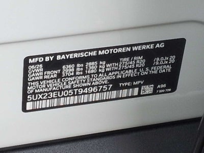 2026 BMW X5 xDrive40i xDrive40i