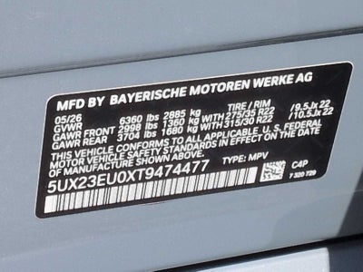 2026 BMW X5 xDrive40i xDrive40i