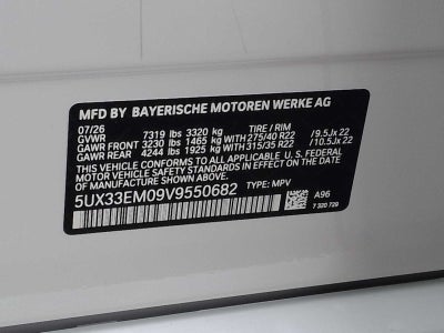 2027 BMW X7 M60i