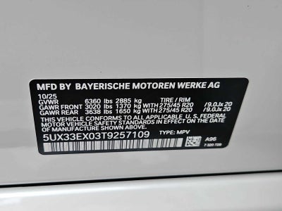 2026 BMW X6 xDrive40i