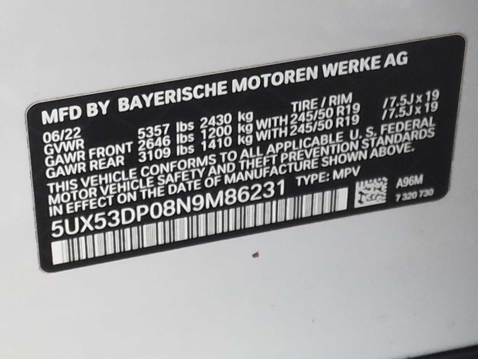 2022 BMW X3 xDrive30i