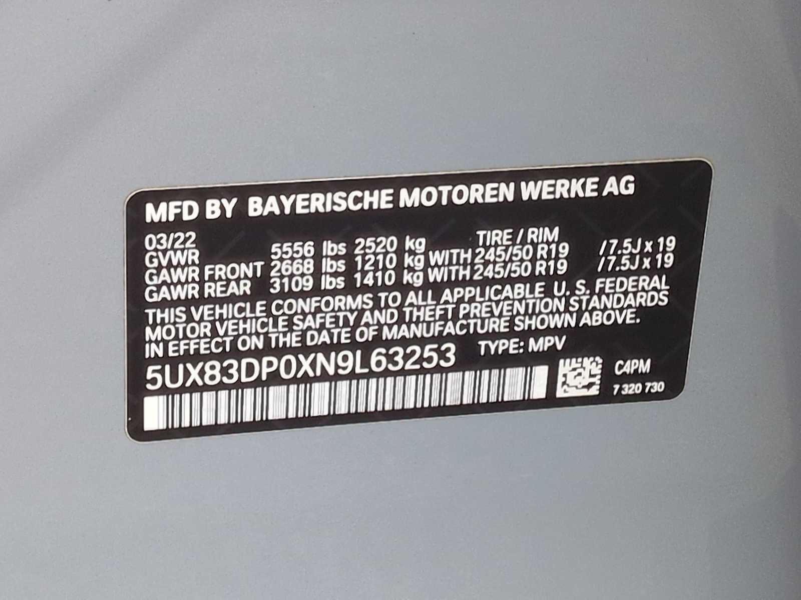 2022 BMW X3 M40i