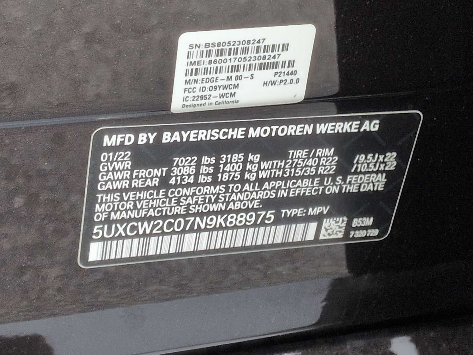 2022 BMW X7 xDrive40i