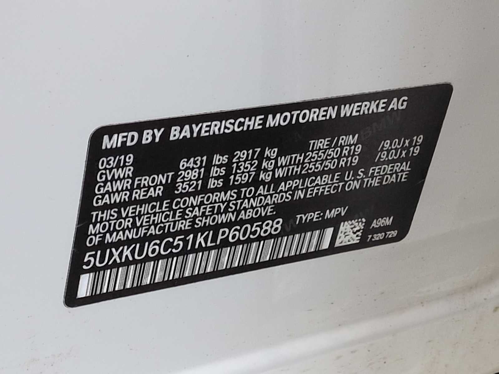 2019 BMW X6 xDrive50i