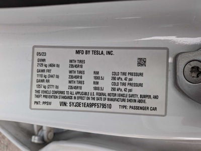 2023 Tesla Model 3 RWD