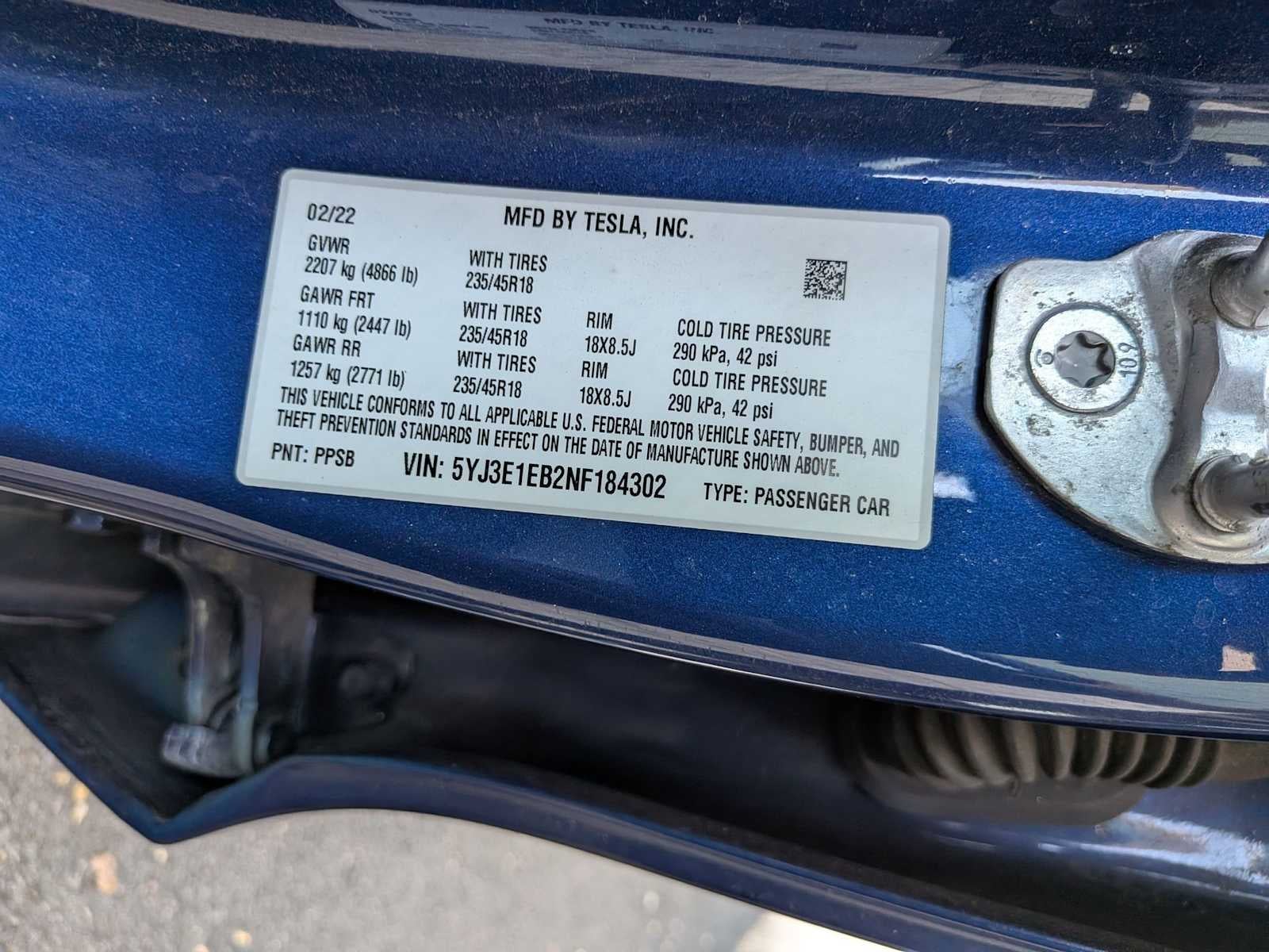 2022 Tesla Model 3 Long Range