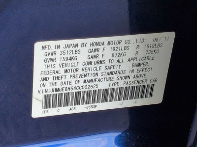 2012 Honda Fit Sport
