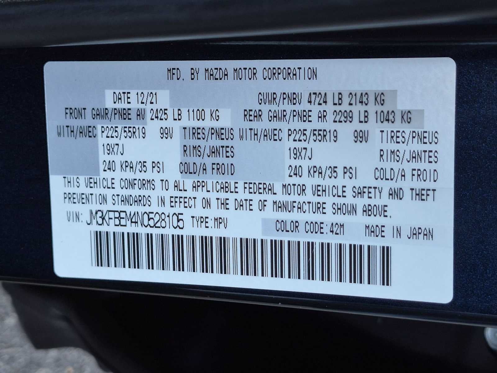 2022 Mazda Mazda CX-5 2.5 S Premium Plus Package