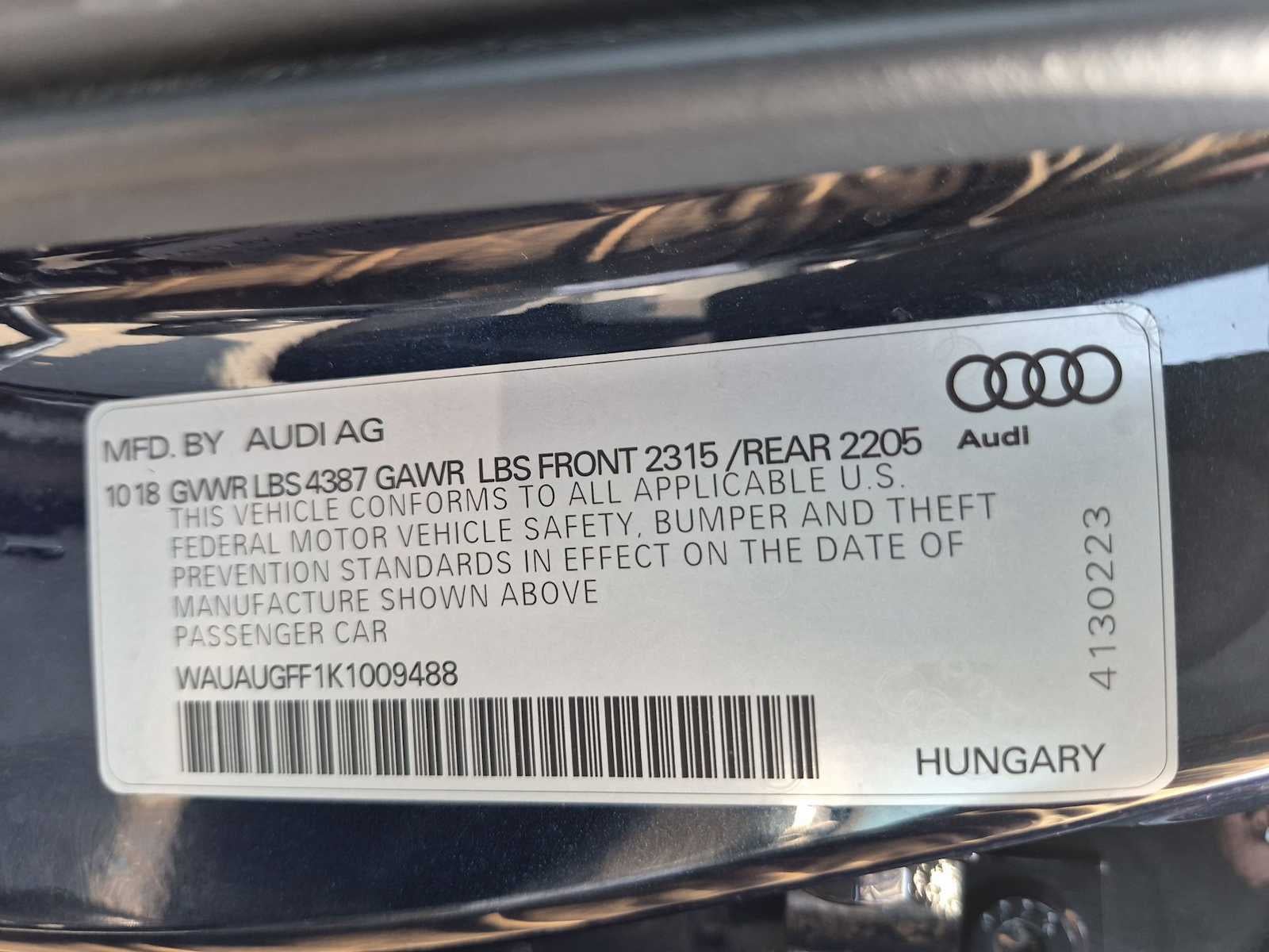2019 Audi A3 Sedan Premium