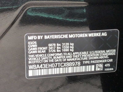 2026 BMW 7 Series 750e xDrive