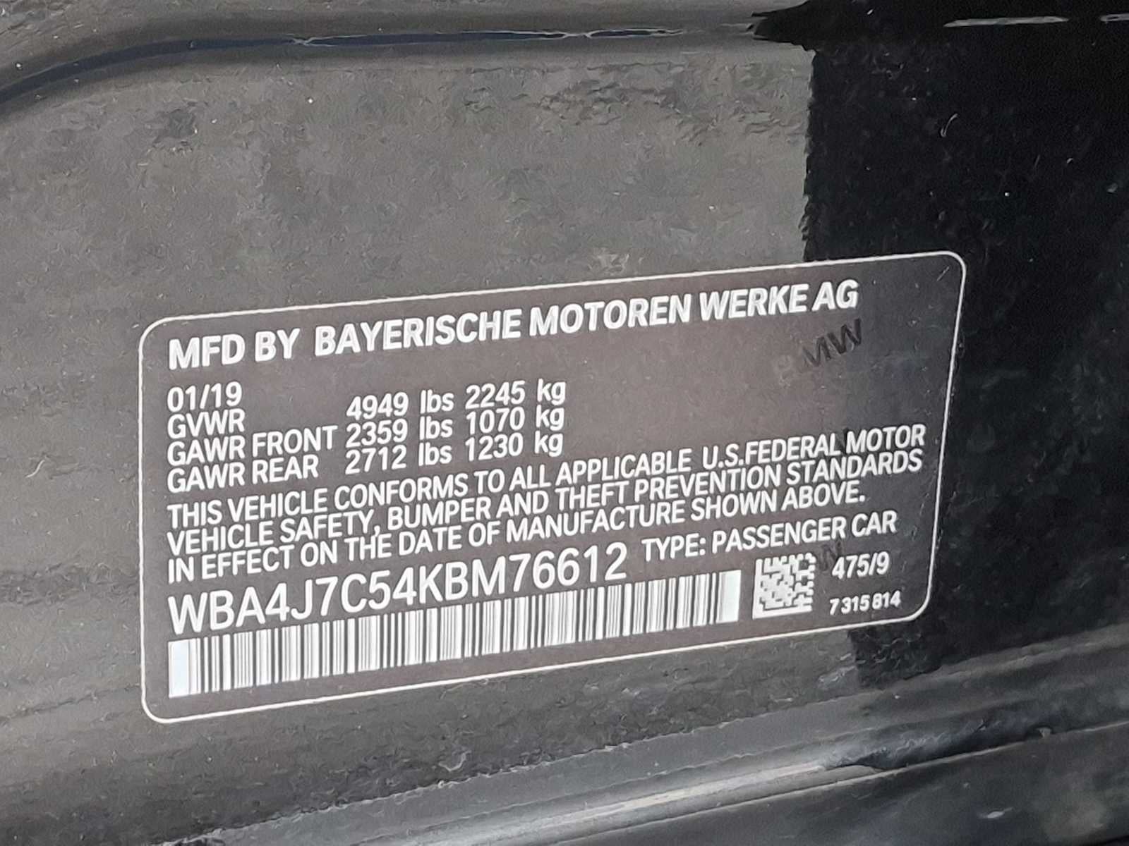 2019 BMW 4 Series 440i xDrive