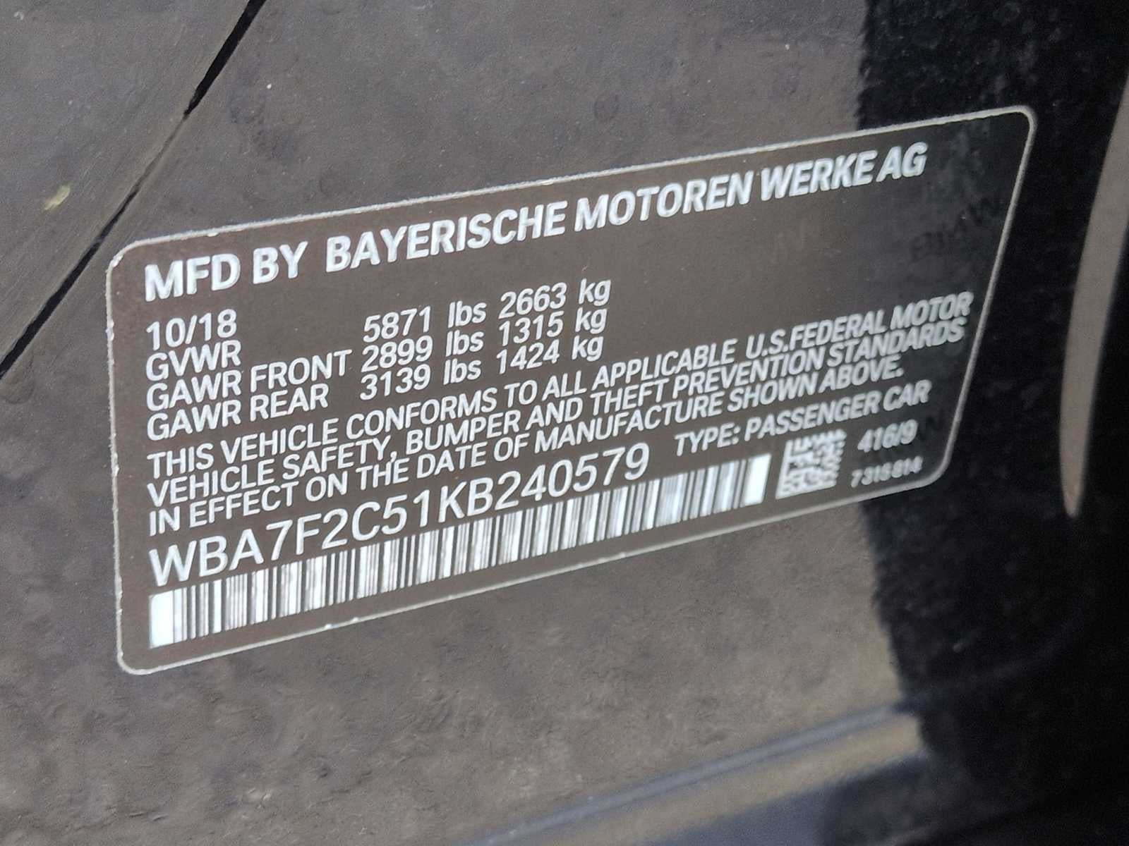 2019 BMW 7 Series 750i xDrive