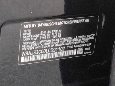 2020 BMW 540i xDrive 540i xDrive